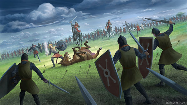 King Arthur's first battle