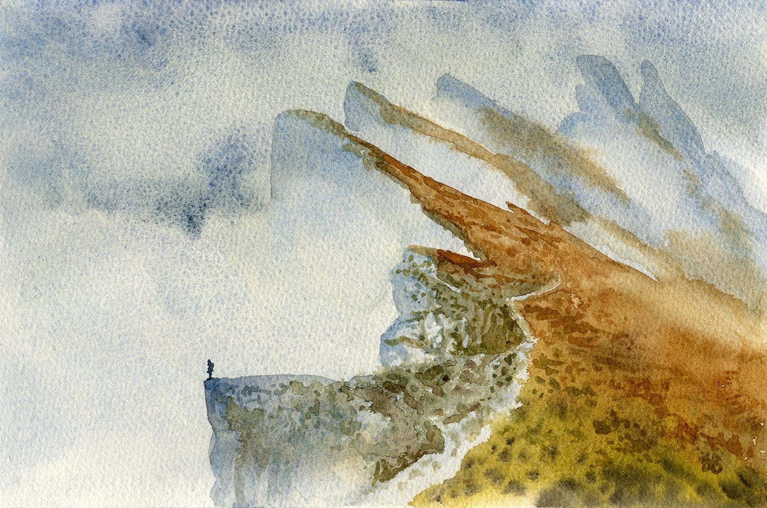 Paysage aquarelle jean buchet