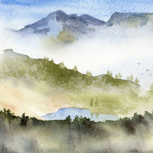 Paysage aquarelle jean buchet
